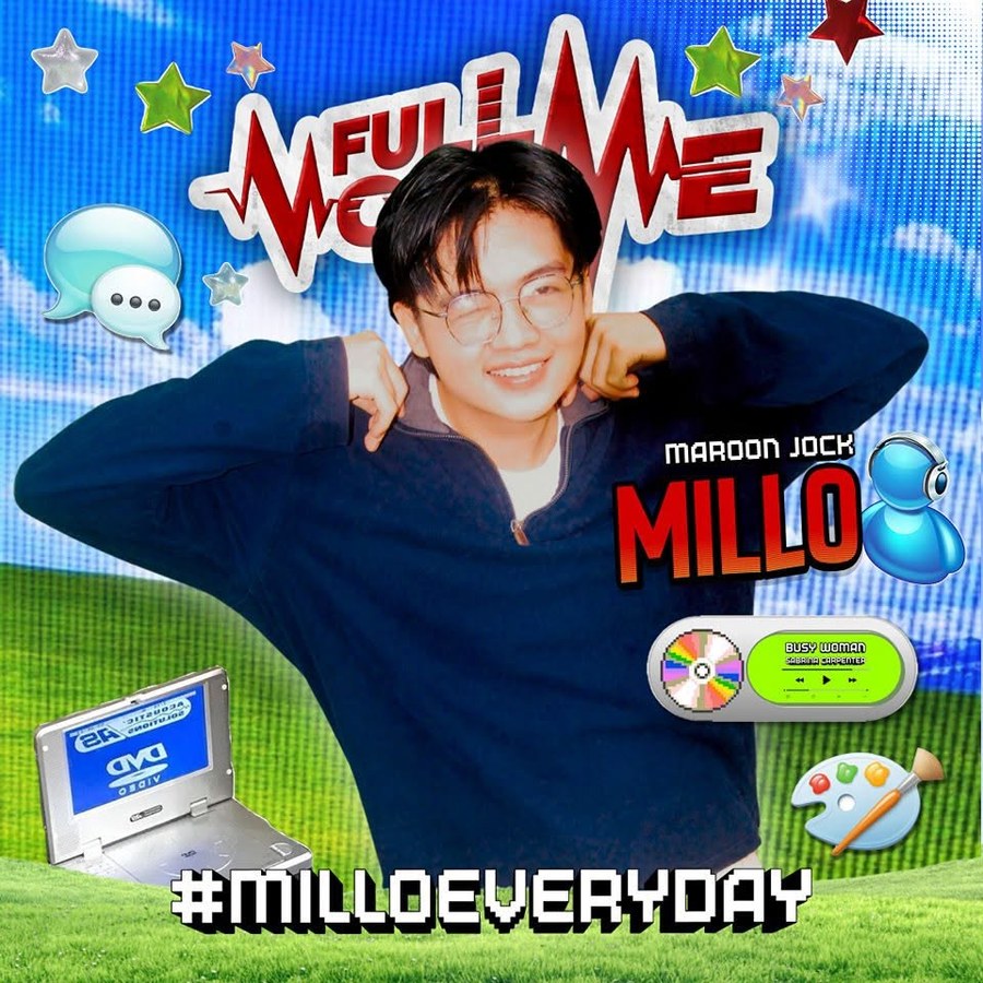 Millo, Maroon FM host, in the Full Me promo card
