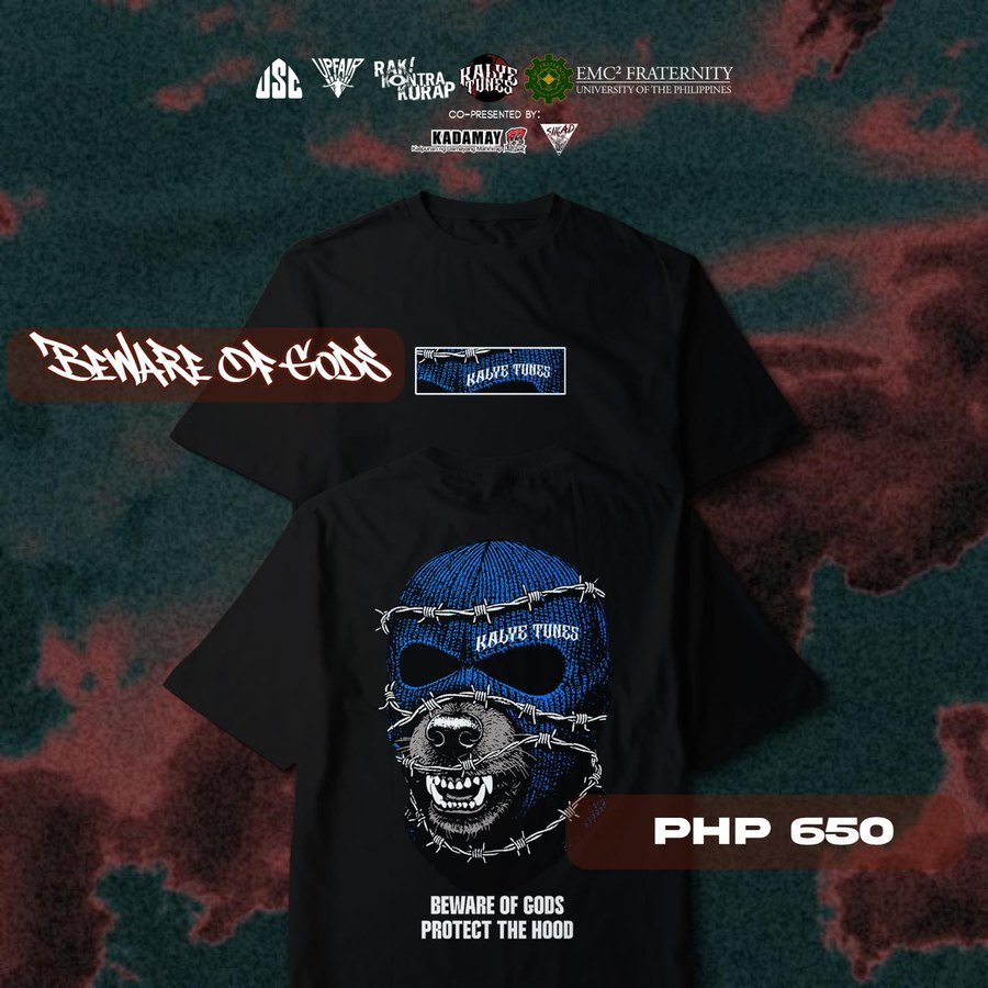 Kalye Tunes black Beware of Gods shirt