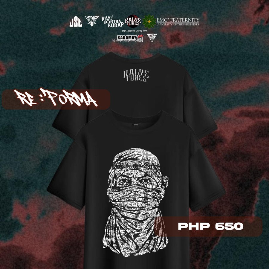 Kalye Tunes black RE: PORMA shirt